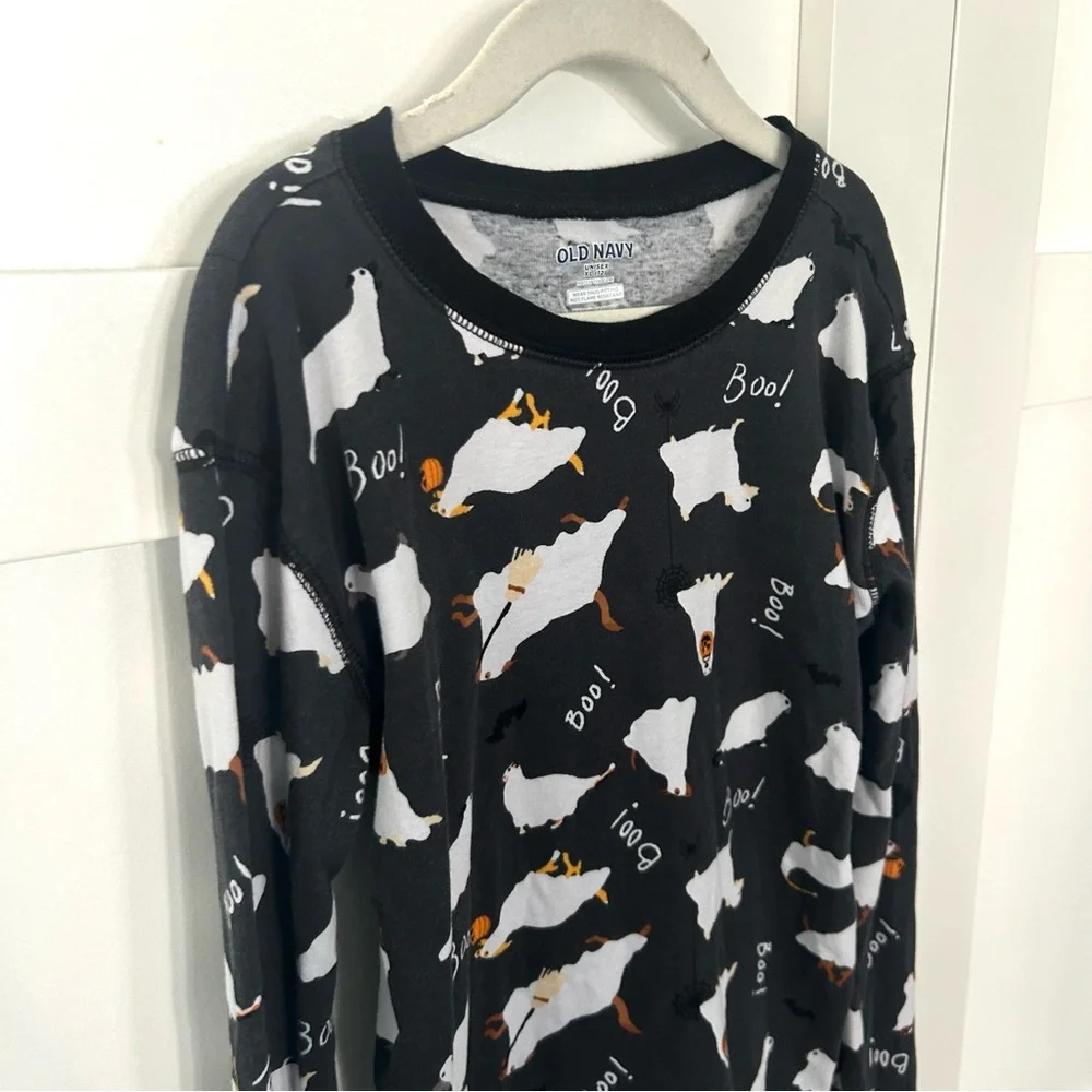 Old Navy‎ Kid's Halloween Dog Ghost Cotton Pajamas in Size XL